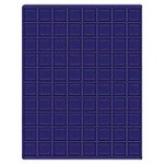 LINDNER - Cofanetto CARUS-1 con interno blu a 80 caselle quadrate da 24 mm - Noce scuro