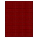 LINDNER - Cofanetto CARUS-1 con interno bordeaux a 80 caselle quadrate da 24 mm - Noce scuro