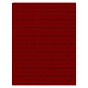 LINDNER - Cofanetto CARUS-1 con interno bordeaux a 80 caselle quadrate da 24 mm - Noce scuro