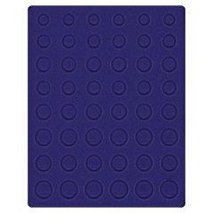 LINDNER - Cofanetto CARUS-1 con interno blu a caselle rotonde per 6 serie Euro - Noce scuro