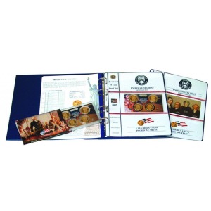 MASTER PHIL - Album DOLLAR PROOF per divisionali 1 $ Presidenti USA PROOF 2007/2016 completo - Blu