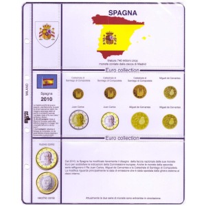 Inserto per serie Euro Spagna nuovo conio 2010