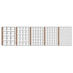 MASTER PHIL - Inserto trasparente UNI a 12 tasche con pateletta - 1 pz.