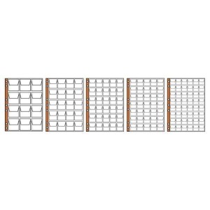 MASTER PHIL - Inserto trasparente UNI a 12 tasche con pateletta - 1 pz.