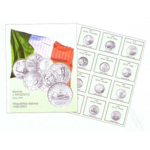 MASTER PHIL - Inserto neutro per tutte le monete in argento Repubblica Italiana - 1 pz.