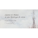 ITALIA - 2019 - Album di cartoline MILANO RACCONTA con autografo dell'artista - 1 folder