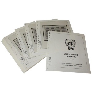 LINDNER - ONU New York 1980-1989 Minifogli Bandiere