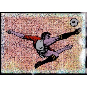 P10 - Calciatore in rovesciata - Effetto Glitter
