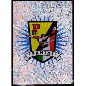 P6 - Scudetto con scritta P 1961, Panini e calciatore in rovesciata - Effetto Coriandoli