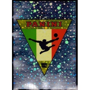 P7 - Scudetto triangolare con scritta Panini e Since 1961 - Effetto Galassia