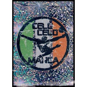 P9 - Logo circolare con scritta Celo Celo Manca - Effetto Fuochi artificiali