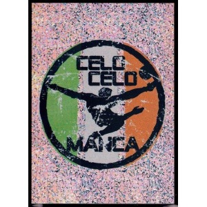 P9 - Logo circolare con scritta Celo Celo Manca - Effetto Glitter
