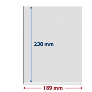 LINDNER - Pellicole trasparenti adesive LINDNER-T FREESTYLE a 1 tasca - 5 pz.