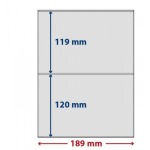 LINDNER - Pellicole trasparenti adesive LINDNER-T FREESTYLE a 2 tasche - 5 pz.