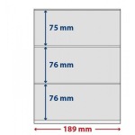 LINDNER - Pellicole trasparenti adesive LINDNER-T FREESTYLE a 3 tasche - 5 pz.