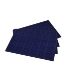 ABAFIL - Ripiano LINEA CLASSICA Standard in floccato blu senza scomparti alto 10 mm