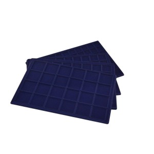 ABAFIL - Ripiano LINEA CLASSICA Standard in floccato blu senza scomparti alto 10 mm