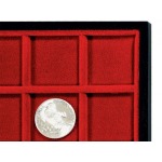 ABAFIL - Ripiano LINEA CLASSICA Standard in velluto rosso senza scomparti alto 11 mm