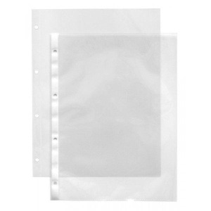LINDNER - Tasche protettive per fogli T-BLANKO A4 in pellicola sottile - 100 pz.