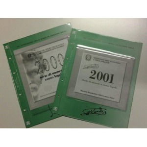 ABAFIL - Tasche trasparenti LIRA per le serie divisionali Italia 2000 e 2001