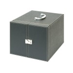 LINDNER - Valigetta-cassetta NERA MB 10 per 10 box, vuota